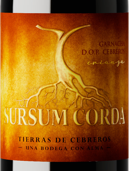 etiqueta del Sursum Corda, 100% garnacha 12 months oak aged